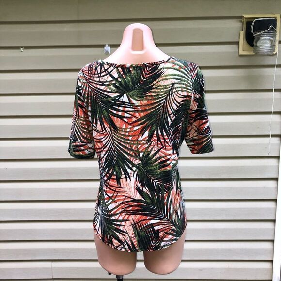 Palm Leaves Cato Knit Top Size Small - Picture 4 of 4